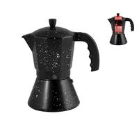 Cafetera De Aluminio Inducción Decoración Stone 6 Tazas Home