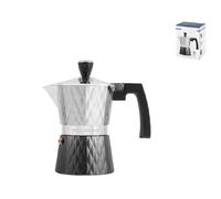 Cafetera De Aluminio Officine Standard Diamantada Antracita