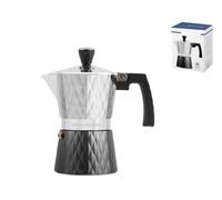 Cafetera De Aluminio Officine Standard Diamantada Antracita