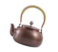 Cafetera de bronce batido Handicraftsman Estufa de de 1200 ml Recipiente de tisana Revestimiento de negación De lo contrario Recubrimiento Elaboración de cerveza saludable mejor regalo con caja