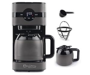 Cafetera de filtro Barista Touch Iso | Cafetera con jarra térmica | Máquina de filtro con pantalla digital y función de temporizador | 900 W | para 8 tazas de café | Cafetera de 1,25 litros