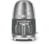 Smeg DCF02SSEU - Cafetera de goteo 50 Style en color Plata para 1,4 litros