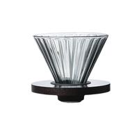 Cafetera de filtro de café que se vierte sobre las ollas de café con taza de filtro graduado, tetera de vidrio para cocina, tetera de café de vidrio duradera