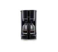 SEVERIN - Cafetera de goteo para 10 tazas, Cafetera de filtro/Cafetera americana con jarra de cristal antigoteo de 1,25, con placa calefactora y desconexión automática, Negro, KA 4320