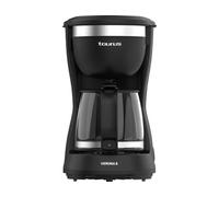 Taurus Cafetera de Goteo Verona 6, 600W, 600 ml, Intense Flavour Tech, Placa Calefactora, Filtro Permanente Lavable, Jarra Cristal Antigoteo, Diseño Compacto Negro Mate, BPA Free