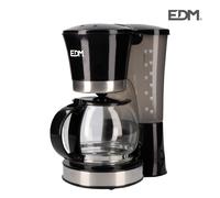 Cafetera de goteo 12 tazas 800w 16x23,5x29,5cm edm
