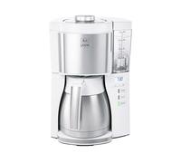 Melitta, Look V Therm 1025-17, Cafetera de Goteo con Función Temporizador, Jarra Térmica, Protección Antical, Depósito Extraíble, Blanco, 1,37 Litros