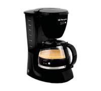 Orbegozo CG 4060 N - Cafetera de goteo, 12 tazas de capacidad, sistema antigoteo, jarra de cristal, indicador luminoso, 750 W, color negro