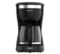 Taurus - Cafetera de Goteo Verona 12, 680W, Coffee, Capacidad 1,25L, 12 Tazas, Cafetera con Filtro Permanente Lavable, Boquilla Antigoteo, Sin BPA, Autoapagado, Compacto, Negro