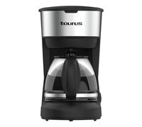Taurus - Cafetera de goteo Verona 6 Inox | 6 Tazas | 600W | Jarra cristal graduada | Depósito agua visible | Filtro reutilizable | Auto apagado | Acabados Inox |