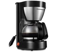 Cafetera de goteo Thomson 12 V 0,65 L 170 W 4-6 tazas negra con filtro