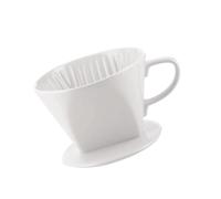 Cafetera de porcelana con filtro de cerámica, portátil, para vertir sobre la máquina cónica a mano, taza de filtro de goteo individual