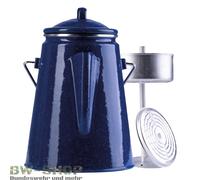CAFETERA ESMALTADA 2L CON INSERTO PARA 12 TAZAS CAFETERA CAMPING EXTERIOR