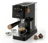 Cafetera Espresso Briebe Nordic 1,2L con pantalla táctil y 20 bares, vaporizador, cápsulas compatibles