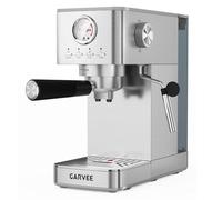 Cafetera espresso de 20 bares con trituradora, cafetera espresso semiautomática de acero inoxidable con espumador de leche, temperatura y volumen de taza ajustables, 1,4 l, depósito extraíble para