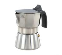 Cafetera espresso hecha de acero inoxidable, diseño octogonal único para una experiencia óptima de café en cualquier momento (150 ml)