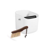 Cafetera Espresso Knock de 1,2 l (15 tazas) con cepillo limpiador y barra de golpe extraíble(White Set)