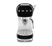Cafetera espresso manual Smeg ECF02BLEU, 15 bar y Thermoblock, negra