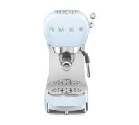 Cafetera espresso manual Smeg ECF02PBEU azul, 15 bar y Thermoblock