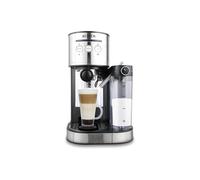 Cafetera Espresso Multifunción - Presión 15 Bares - Ideal para Café, Latte y Capuccino - Tanque de Leche 700 ml - Depósito de Agua Extraíble 1,2L - Prepara 2 Tazas - Acabado: Acero Inoxidable - Becken