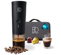 Cafetera Espresso Portátil 20 Bares, Compatible Cápsulas pequeñas y Café Molido, USB-C Recargable, Autocalentable, para Coche, Viajes, Camping, Oficina y Regalo