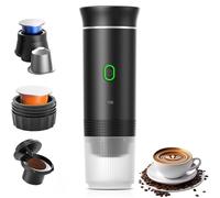 Cafetera Espresso Portátil Mini,60MLCafetera de Viaje Eléctrica con Calentamiento para Coche y USB-C,Compatible con Cápsulas NS y Café Molido,Máquina de Café Pequeña para Acampada y Senderismo