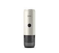 PRIXTON Cafetera Espresso Portátil Roma, Compatible con Café Molido y Cápsulas, 19 Bares de Presión, Potencia de 80 W, Depósitvo de 80 ml, Auto-apagado de Seguridad, Adaptadores Incluidos (Crema)