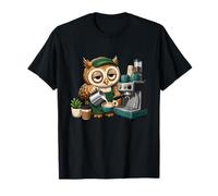Cafetera Espresso Sleepy Owl Funny Coffee Camiseta