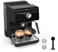 Cafetera Expreso Krups Authentic XP381810/ 1140W/ 15 Bares/ Negra