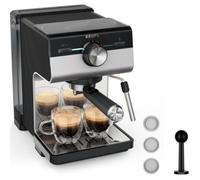 Cafetera express - Krups XP384E Authentic, 15 bares, Depósito 2 L, Boq