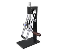 Cafetera expreso Manual de Palanca, con manómetro de Aceite, núcleo de pistón, Varilla de presión de 180° Que Ahorra Trabajo, Base Estable y Funda Protectora de Acero Inoxidable.