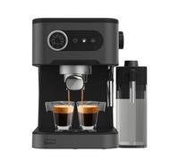 Cecotec Cafetera express para café espresso y cappuccino Power Espresso 20 Pro Latte, 20 Bares, Vaporizador, Pantalla con botones, Depósito agua 1,5L, Tanque leche 550ml