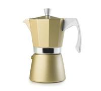 Cafetera Express Ibili Evva Golden aluminio fundido full induction con filtro reductor
