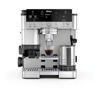 Ninja Luxe Premier Cafetera 3 en 1 para latte, cappuccino, cold brew y espresso con molinillo y espumador de leche integrados, fácil de usar y 4 preajustes automáticos de espuma, plata, ES601EU