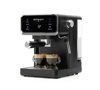 Orbegozo Cafetera Expresso EX 5300, 20 Bares, Thermoblock, Panel Táctil, 950W, Depósito 1L, Vaporizador Orientable, para Café Molido y Monodosis ESE, Bandeja Calientatazas, Doble Salida, Inox