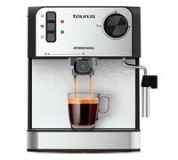 Cafetera Espresso Taurus Intenso Moka 1,6L 20 bares Supreme Cream Inox Calienta Tazas