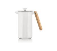 Cafetera Francesa Bodum Douro 1 L Porcelana Blanca Asa Madera Clara