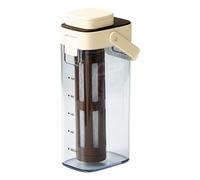 Cafetera fría con asa de boca ancha de 10 ml, dispensador a prueba de fugas, jarra de café con infusor para limonada, bebidas de frutas, incluso extracción de saturación, cocina, comedor 061446