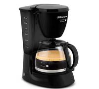 Orbegozo CG 4060 N - Cafetera de goteo, 12 tazas de capacidad, sistema antigoteo, jarra de cristal, indicador luminoso, 750 W, color negro
