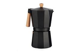 Cafetera Italiana 12 Tazas Madera Aluminio