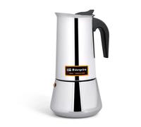 Orbegozo Cafetera italiana KFI 960 – 9 tazas, acero inoxidable, asa y válvula de seguridad