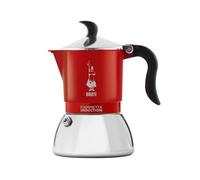 Bialetti Fiammetta Cafetera de inducción, 2 tazas (100 ml), Apto para todos los fuegos, Diseño elegante, Rojo
