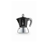 Bialetti - Moka induction, olla para moka, adecuada para todo tipo de cocinas, 4 tazas de espresso (150 ml), negra