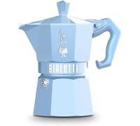 Bialetti Cafetera italiana 3 tazas, color azul claro - 0009061