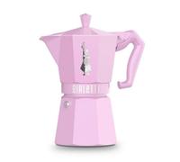 Cafetera Italiana Bialetti Moka Exclusive Rosa 6 tazas Aluminio Asa Termoplástico