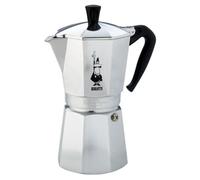 Cafetera Italiana Bialetti Moka Express 12 Tazas 0.775L Aluminio Plata Negro