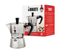 Cafetera Italiana Bialetti Moka Express 2 tazas Aluminio Negro