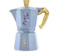 Bialetti Moka Express Bridgerton 6 tazas, asa antiquemaduras, no adecuada para inducción, 6 tazas (270 ml), aluminio