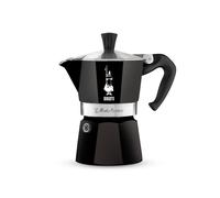 Bialetti - Moka induction, olla para moka, adecuada para todo tipo de cocinas, 4 tazas de espresso (150 ml), negra