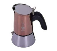Bialetti Cafetera Venus, Mango Anti-escaldaduras, No Apta para Inducción, 2 Tazas (85ml), Acero Inoxidable, Bronze